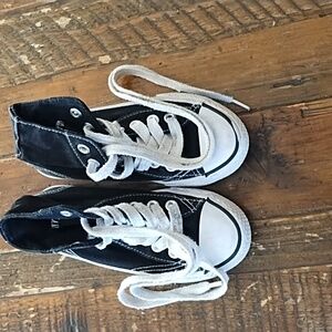 Kids Black high tops